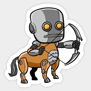 Sagittarius Robotic Zodiac Sign Sticker